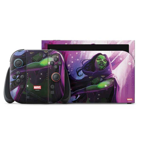 Marvel Gamora Shadow Assassin Nintendo Switch 2 (2025) with Joy-Con Skin